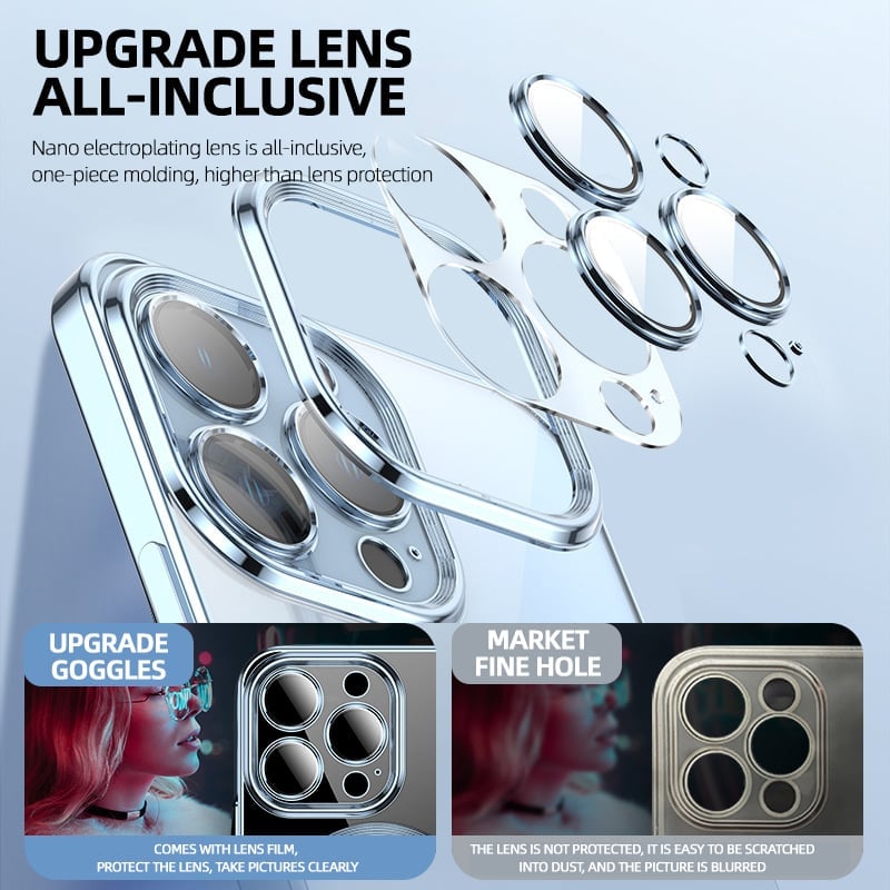 Maliben | Clean Lens Iphone Case With Camera Protector
