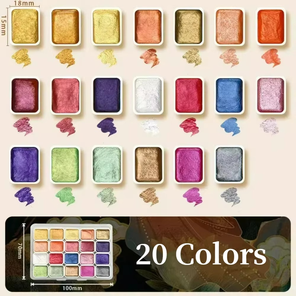 Maliben VibrantaX Art Pigment Set — Vivid Colors for Painting