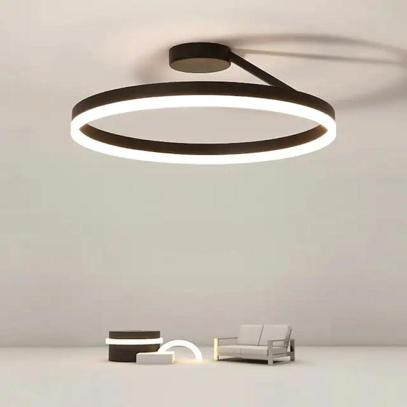 Maliben | Radiantglimmer Ceiling Light - Luxurious Golden Led Lighting With Metal Elements