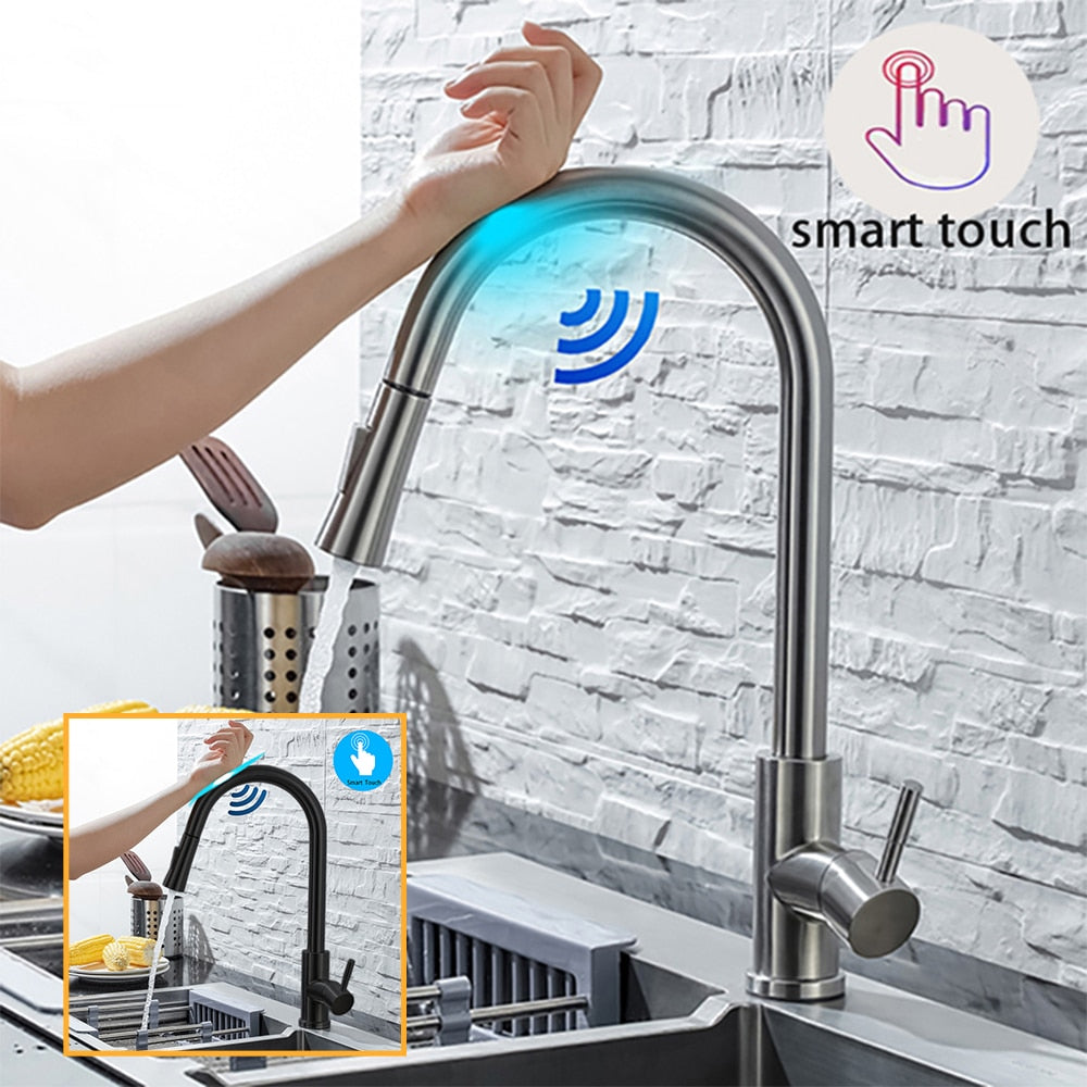 Maliben | Kitchen faucet with pull-out and sensor