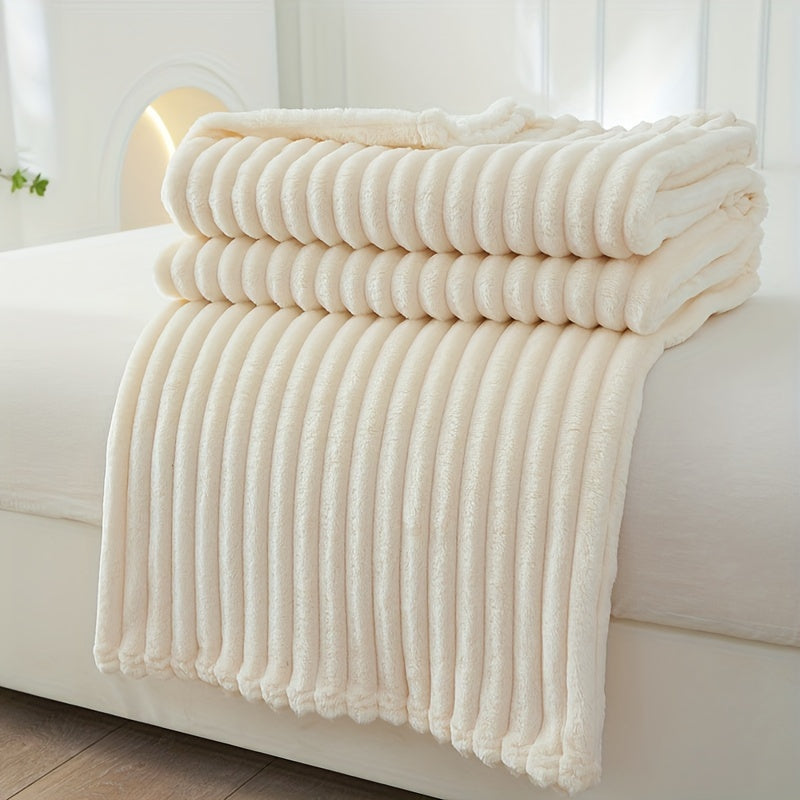 Maliben | Soft Plush Blanket With Rib Pattern