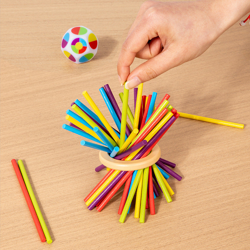Maliben | Educational 3-In-1 Wooden Ball And Stick Dexterity Game
