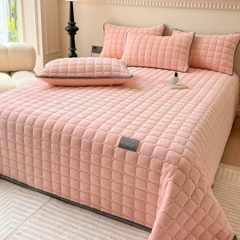 Maliben | Modern Soft Throw Blanket with Square Texture – Stylish Fluffy Bed & Sofa Cover