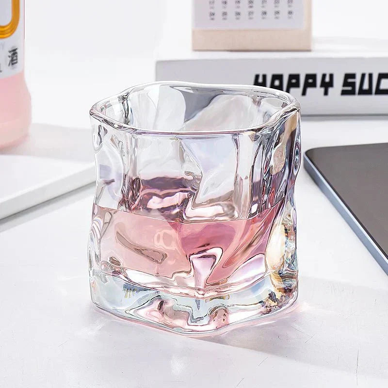Maliben | Elegant Glacier Ripple Whisky Glass