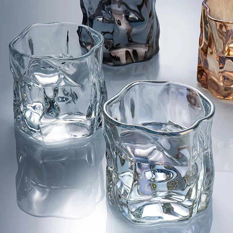 Maliben | Elegant Glacier Ripple Whisky Glass