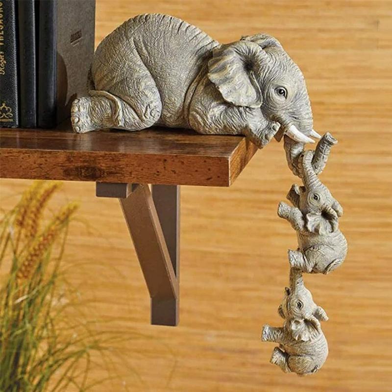 Maliben | Artistic Elephant FigurIne in 3 Parts