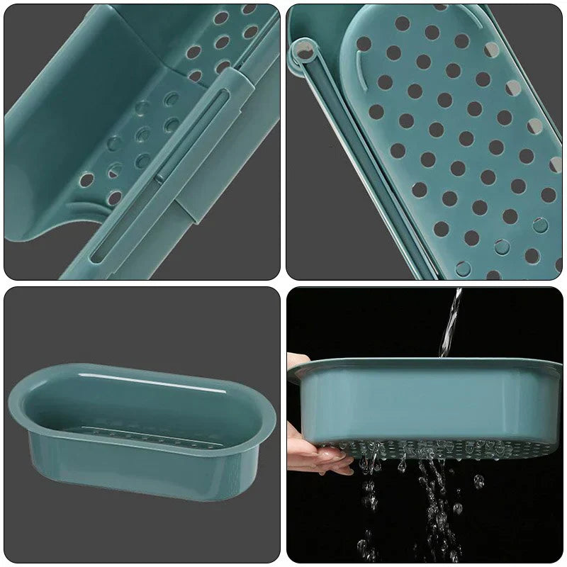 Maliben | Orgnivo Adjustable Sink Organizer | Telescopic Function | For Sponges & Cloths | Ventilated & Hygienic
