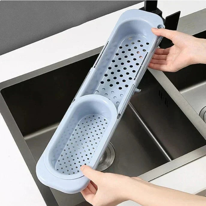 Maliben | Orgnivo Adjustable Sink Organizer | Telescopic Function | For Sponges & Cloths | Ventilated & Hygienic