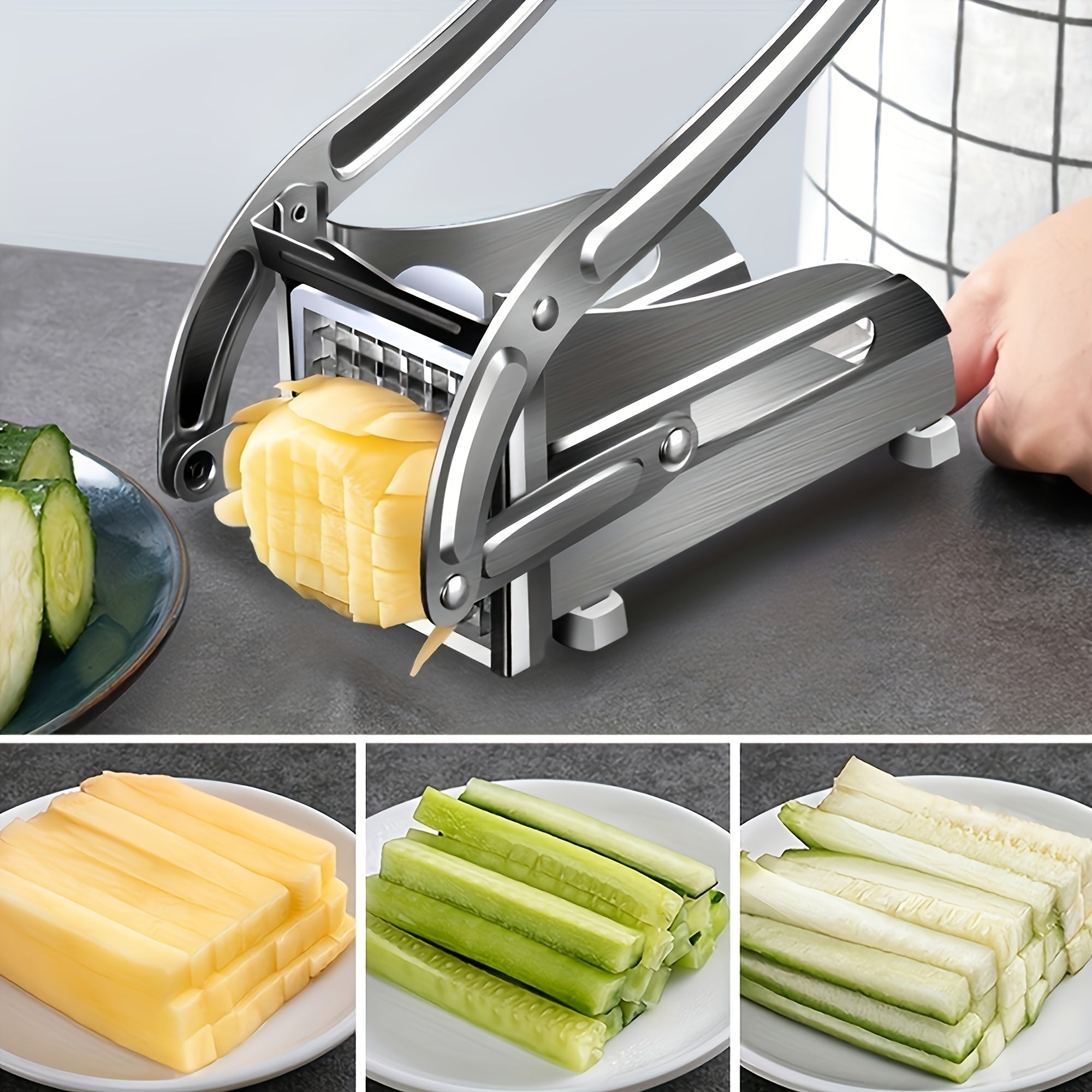 Maliben | Fritzo Vegetable Cutter - The Stylish Stainless Steel Cutter For Perfect Vegetables