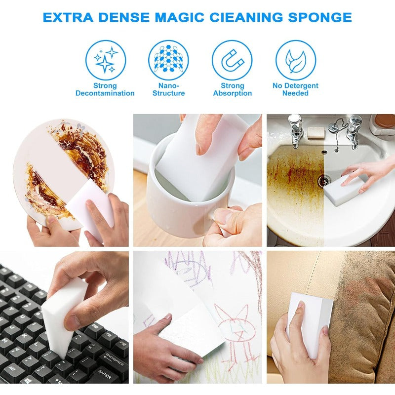 Maliben | High-Density Melamine Cleaning Sponges