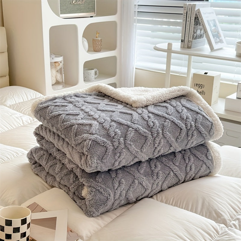 Maliben | Vintage Luxe Reversible Fleece Blanket - Essential For Winter