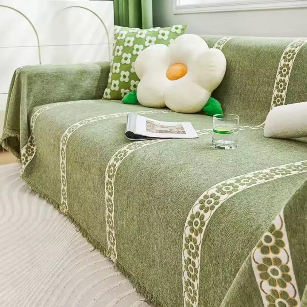 Maliben | Flourish Leaf Sofa Cover