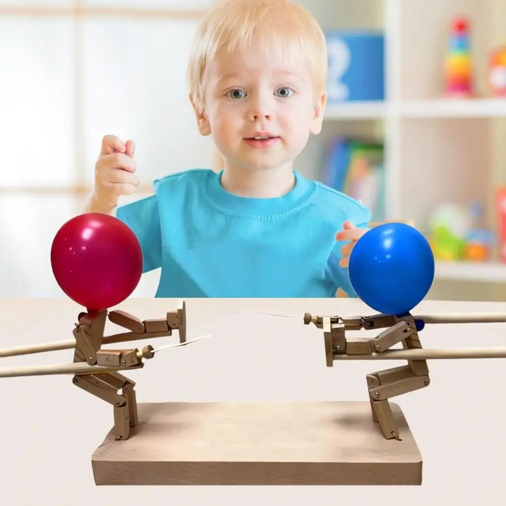 Maliben | Bamboo Playmates | Laughing Together, Playing Together - Wooden Fight Robots