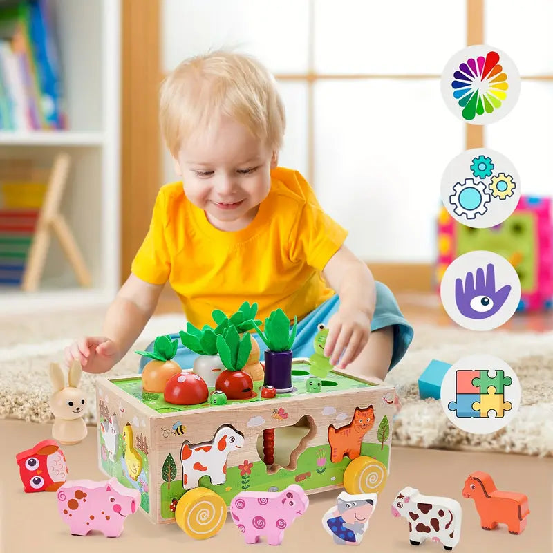 Maliben | Multifunctional Wooden Toy Cube - For Educational Adventures