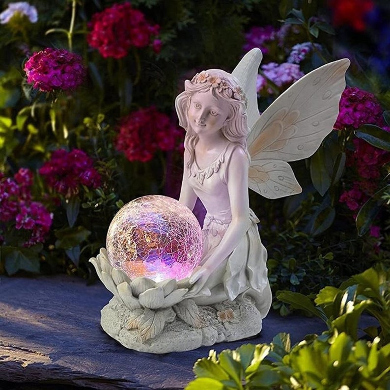 Maliben | Home Garden Solar Energy Decoration Fairy Statue