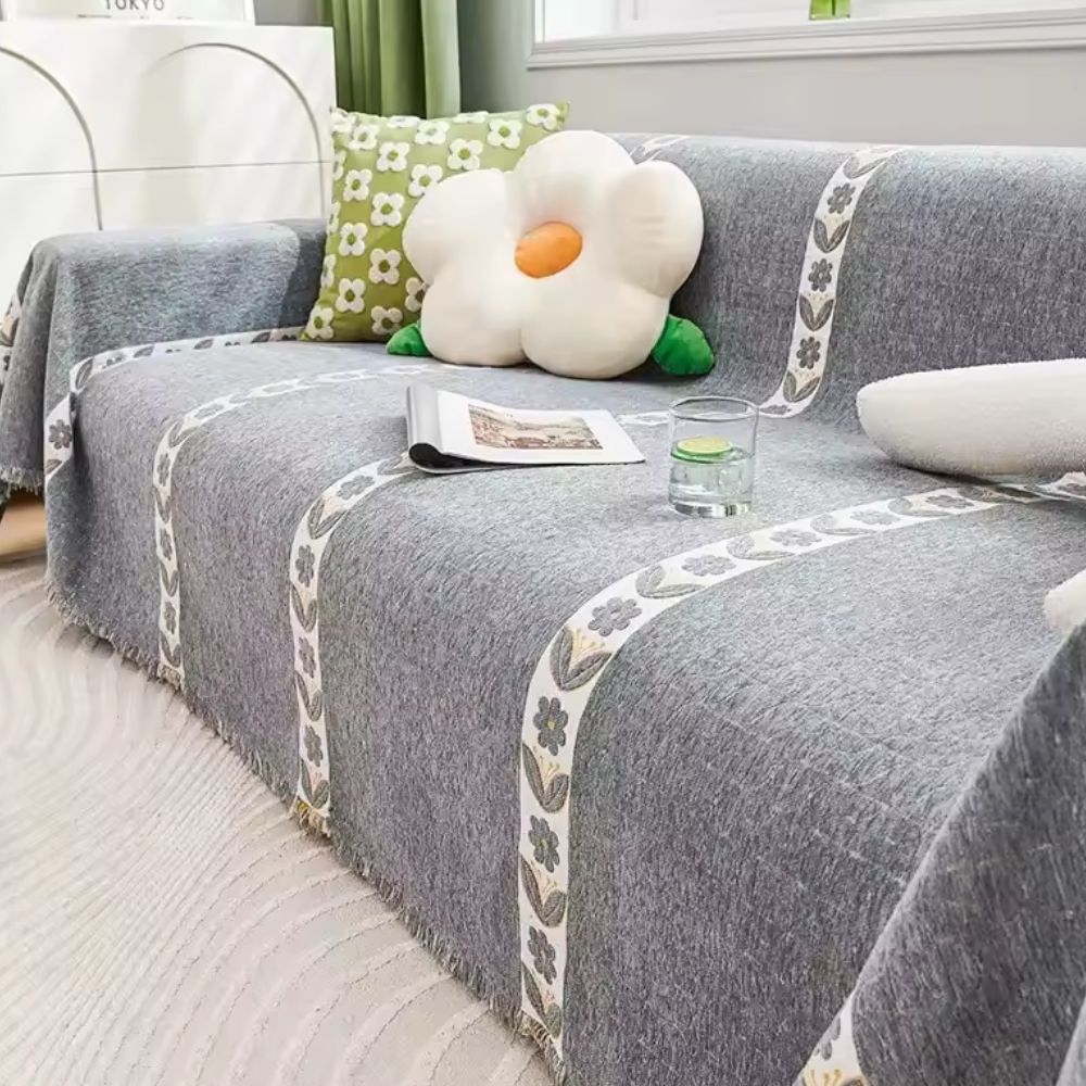 Maliben | Flourish Leaf Sofa Cover