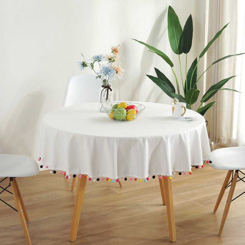 Maliben | Fiesta White Tablecloth