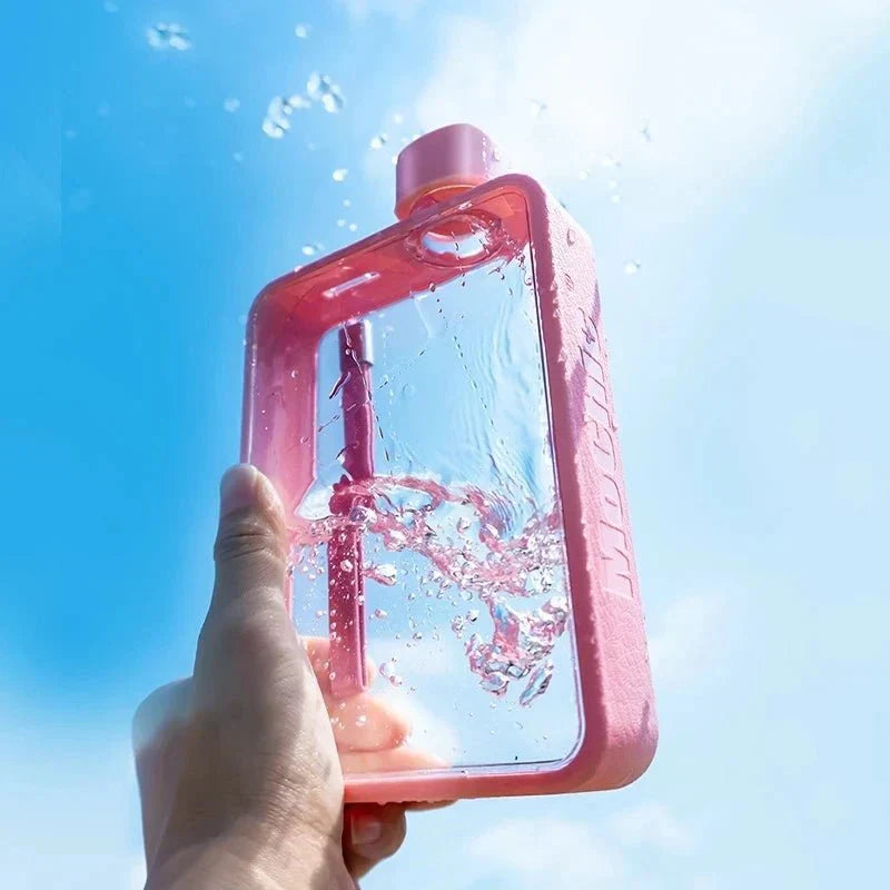 Maliben | Flat transparent water bottle