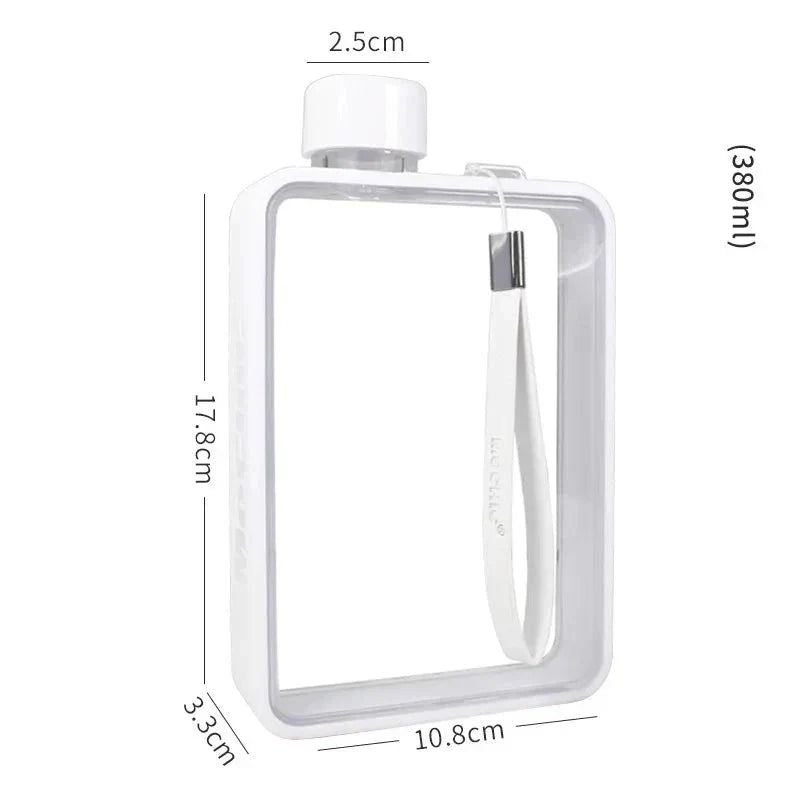 Maliben | Flat transparent water bottle