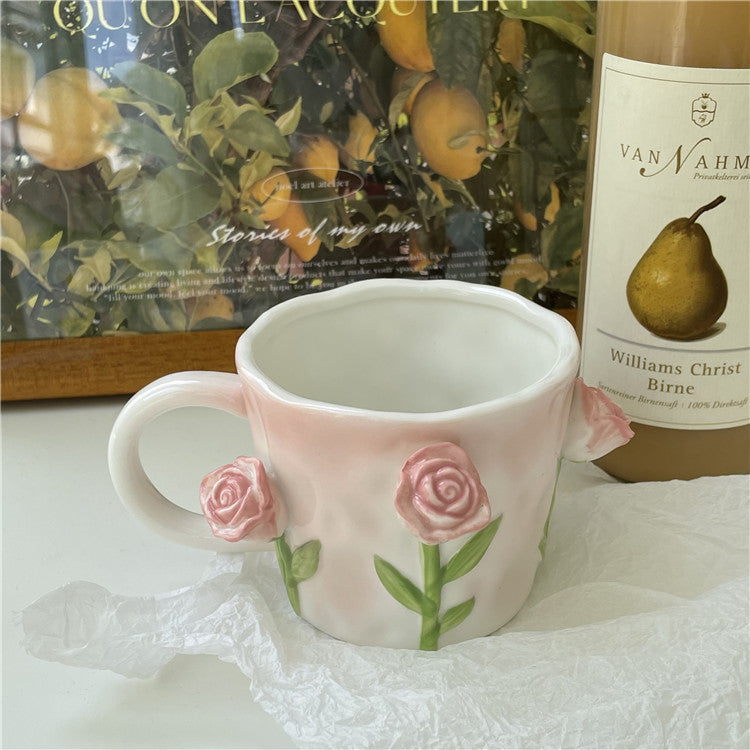 Maliben | 3D Floral Hand-painted Mug