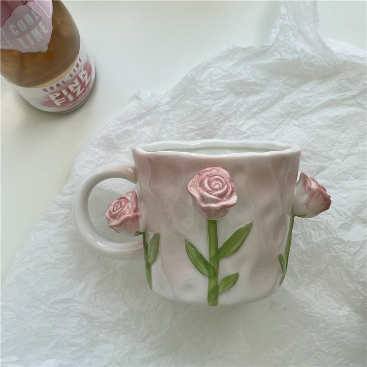 Maliben | 3D Floral Hand-painted Mug