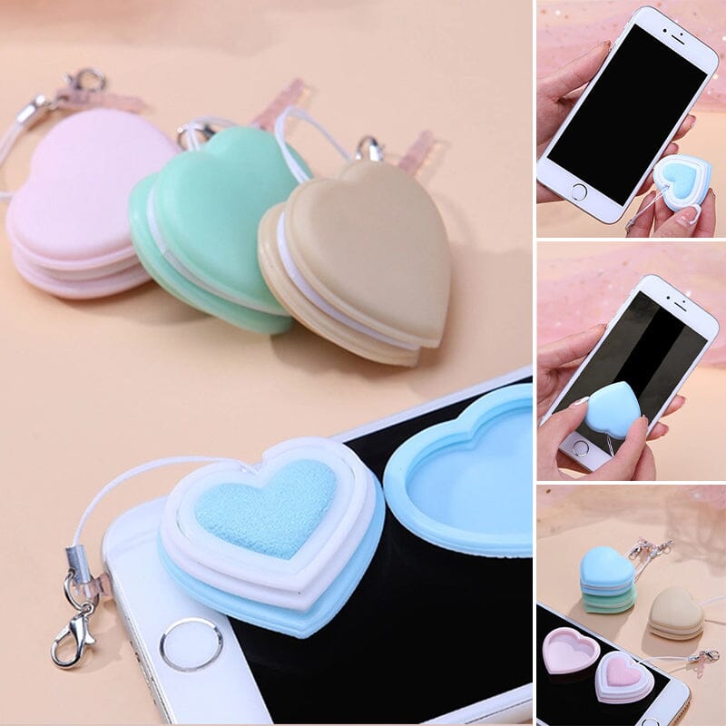 Maliben | Heart-Shaped Macaron Screen Glass Cleaner
