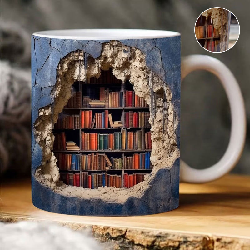 Maliben | 3d Bookshelf Mug