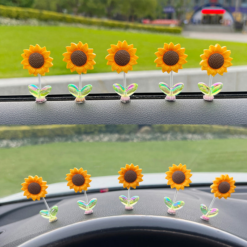 Maliben | Cute Sunflower Car Ornament