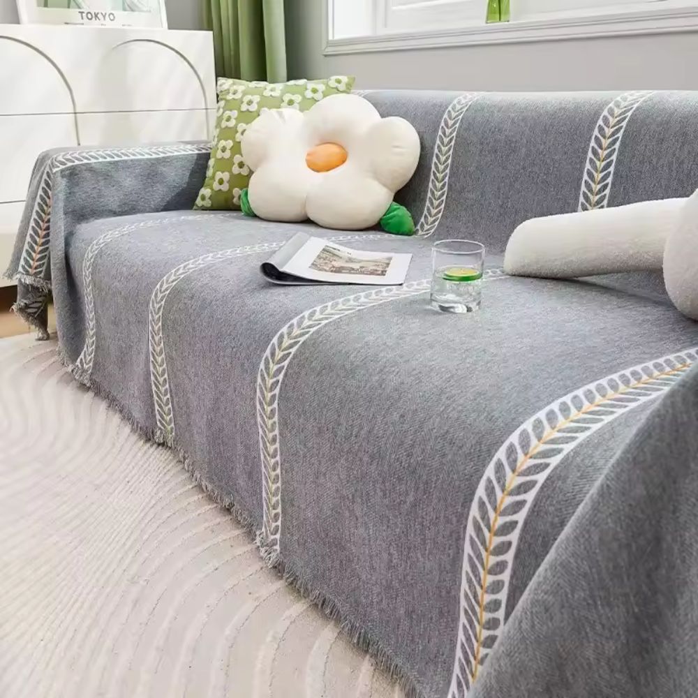 Maliben | Flourish Leaf Sofa Cover