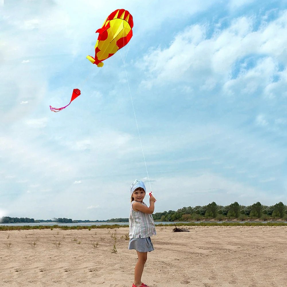 Maliben | Dolphinfly | Floating Fun - Large Frameless Dolphin Kite