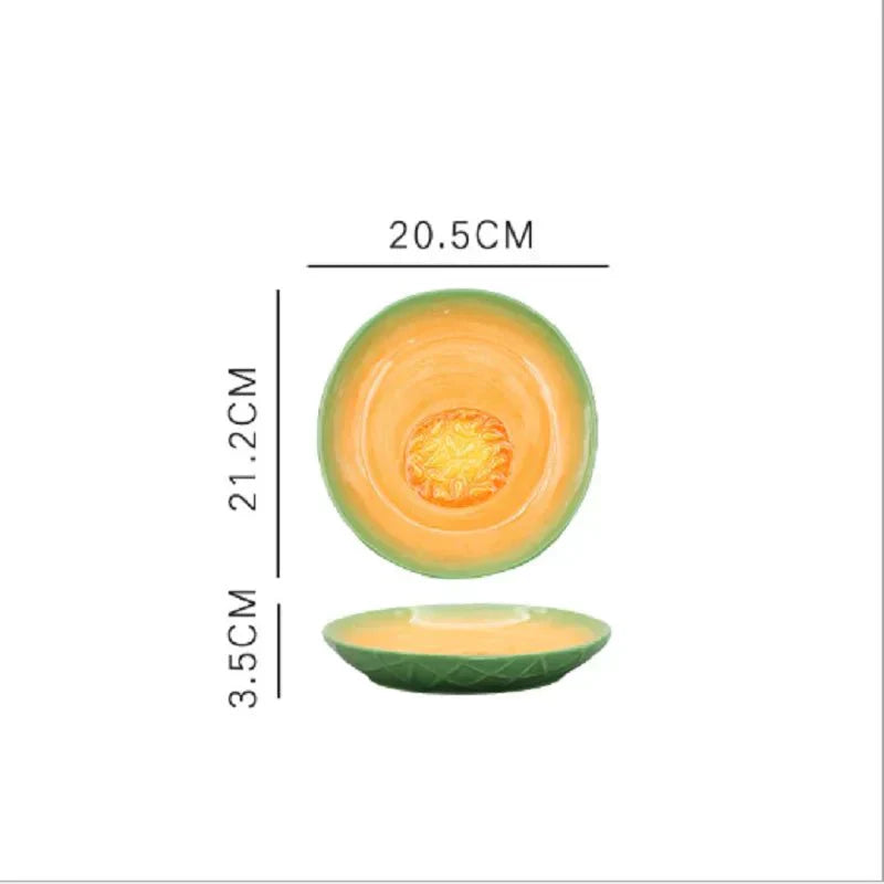 Maliben | Vegetable Shapes Ceramic Salad Plate
