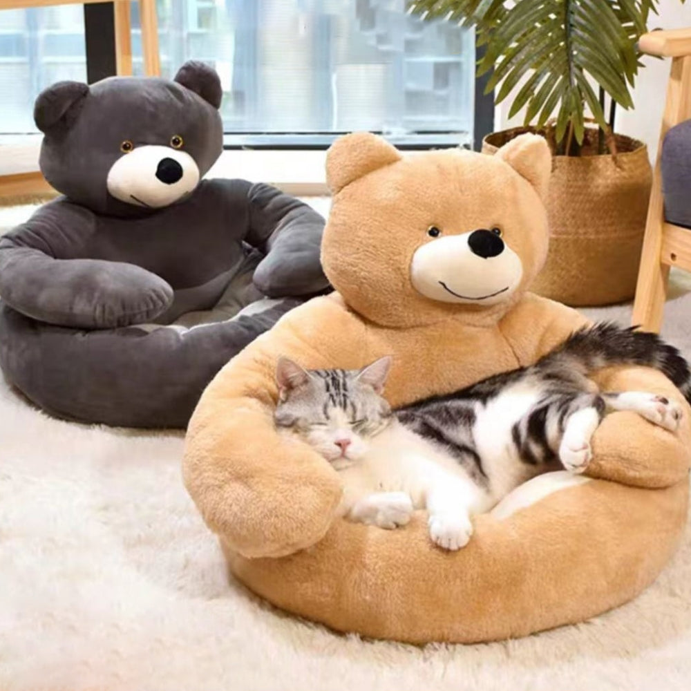 Maliben | Cute detachable cuddly bear cat bed