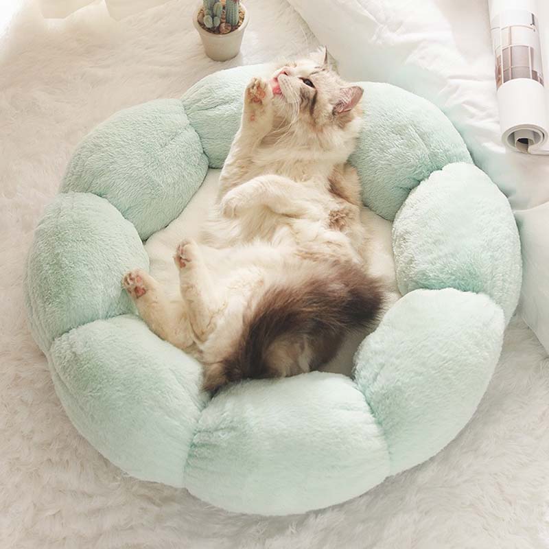 Maliben | Deep Sleep Flower Shape Cat Bed