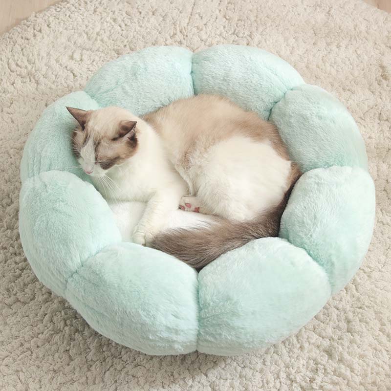 Maliben | Deep Sleep Flower Shape Cat Bed