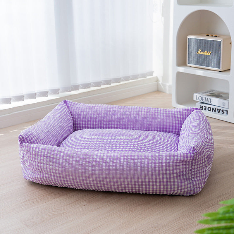 Maliben | Rectangular washable dog bed breathable pet bed