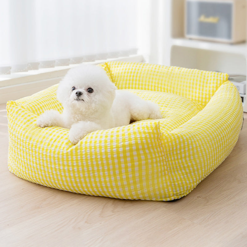 Maliben | Rectangular washable dog bed breathable pet bed