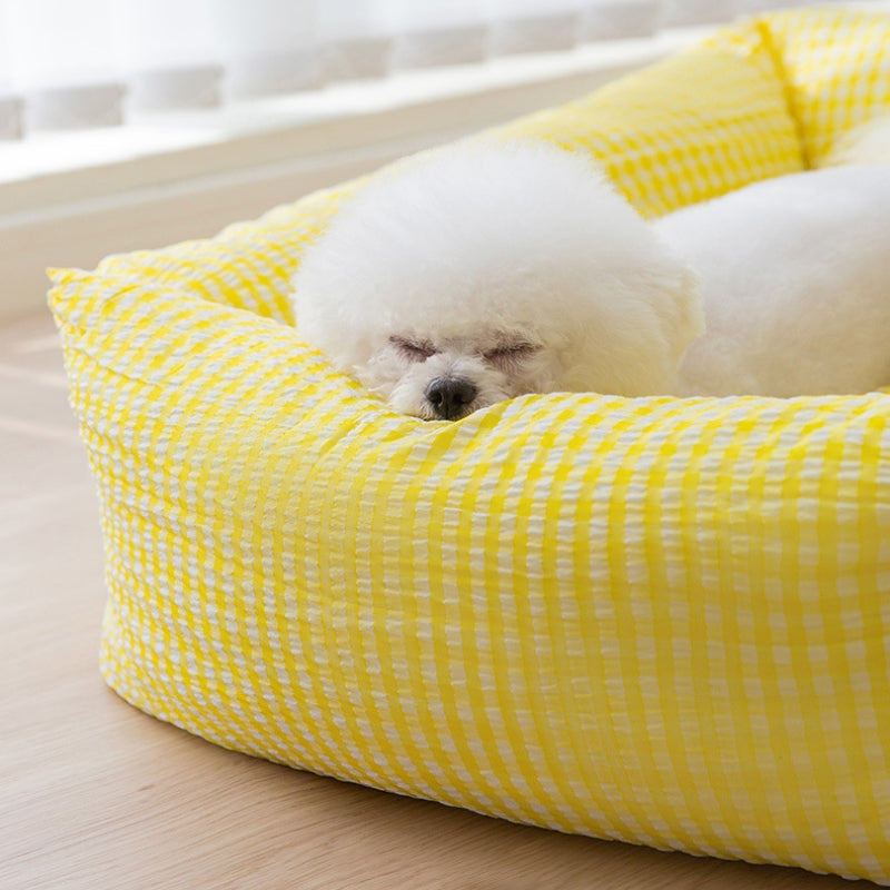 Maliben | Rectangular washable dog bed breathable pet bed