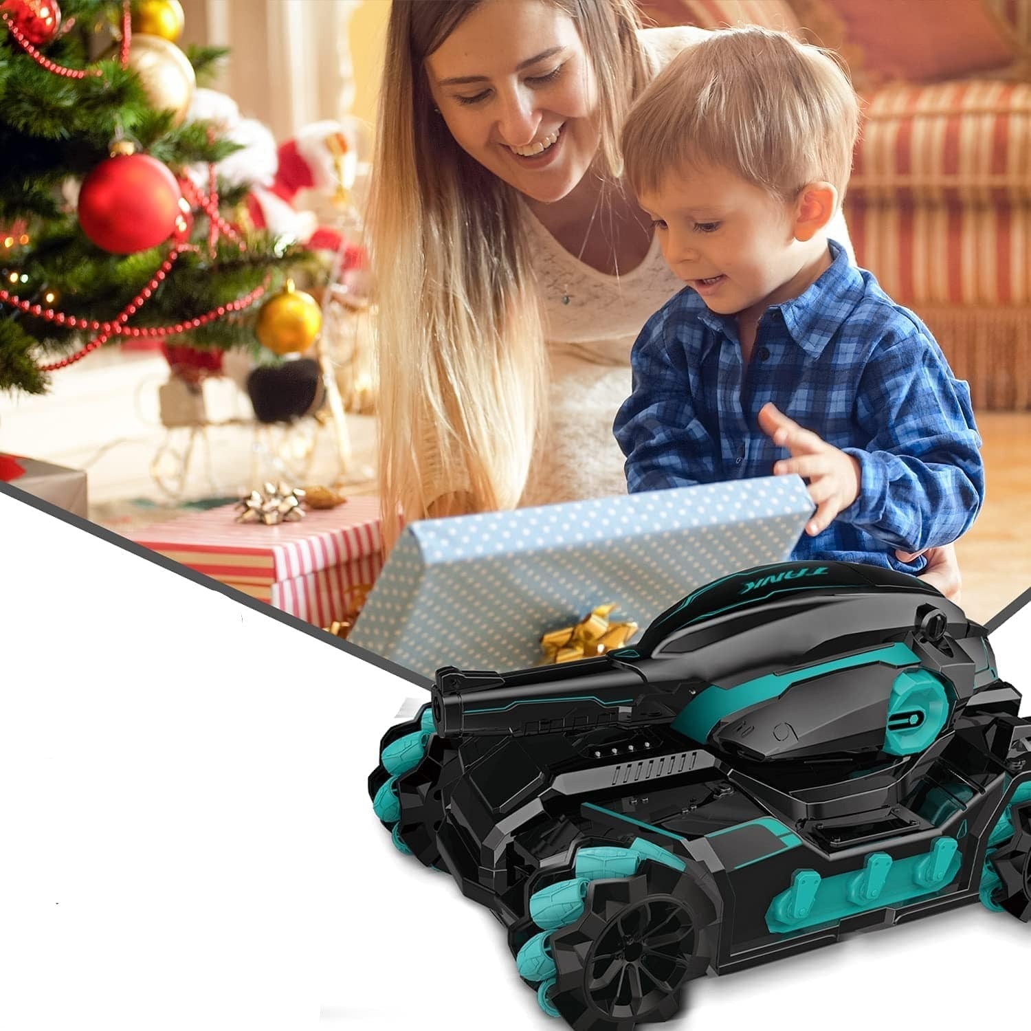 Maliben | Aquablast | The Ultimate Water Fight Experience - Rc Tank With Gesture Control And Water Bomb Shooter!