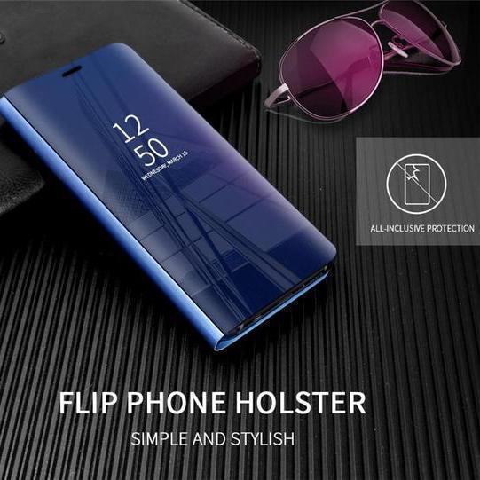 Maliben | 3 In 1 Mirror Flip Case For Samsung Phones