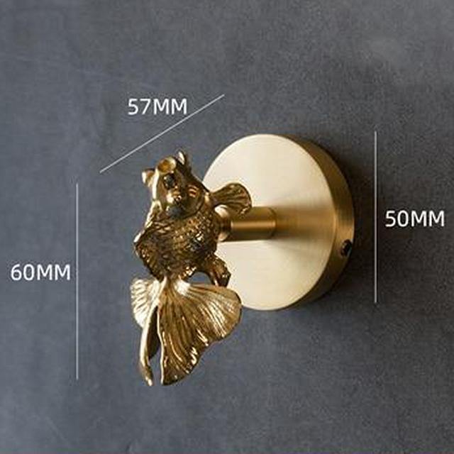 Maliben | Gold Brass Wall Hooks – Handmade Animal Designs For Stylish Wall Decoration