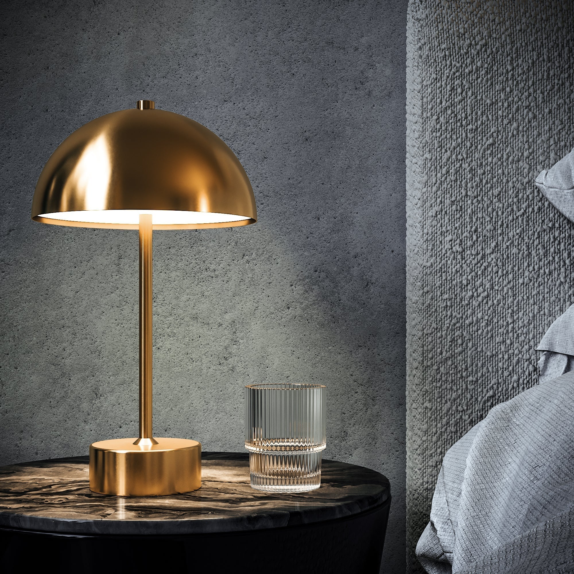 Maliben | Scandilux Elegance Table Lamp – Luxurious Led Lighting With Modern Charm