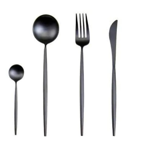 Maliben | Golden & Silver 24-Piece Cutlery Set For Luxury Dining