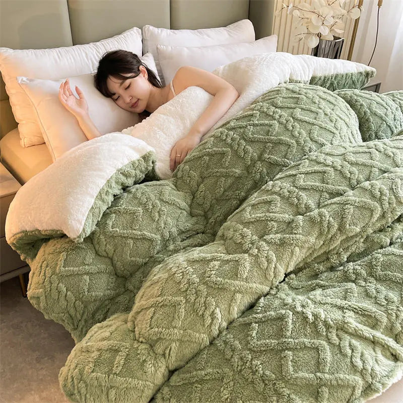 Maliben | Serenesleep Winter Duvet Cover - Luxury Cashmere Fleece Duvet For Ultimate Winter Comfort
