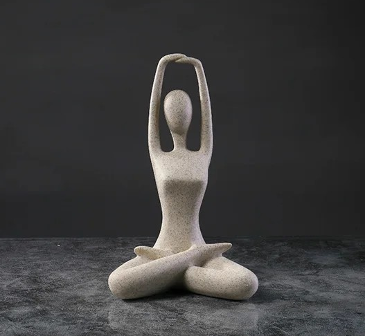 Maliben | Zenjoy Woman In Yoga Statue – Modern Indoor Decoration Made Of Resin