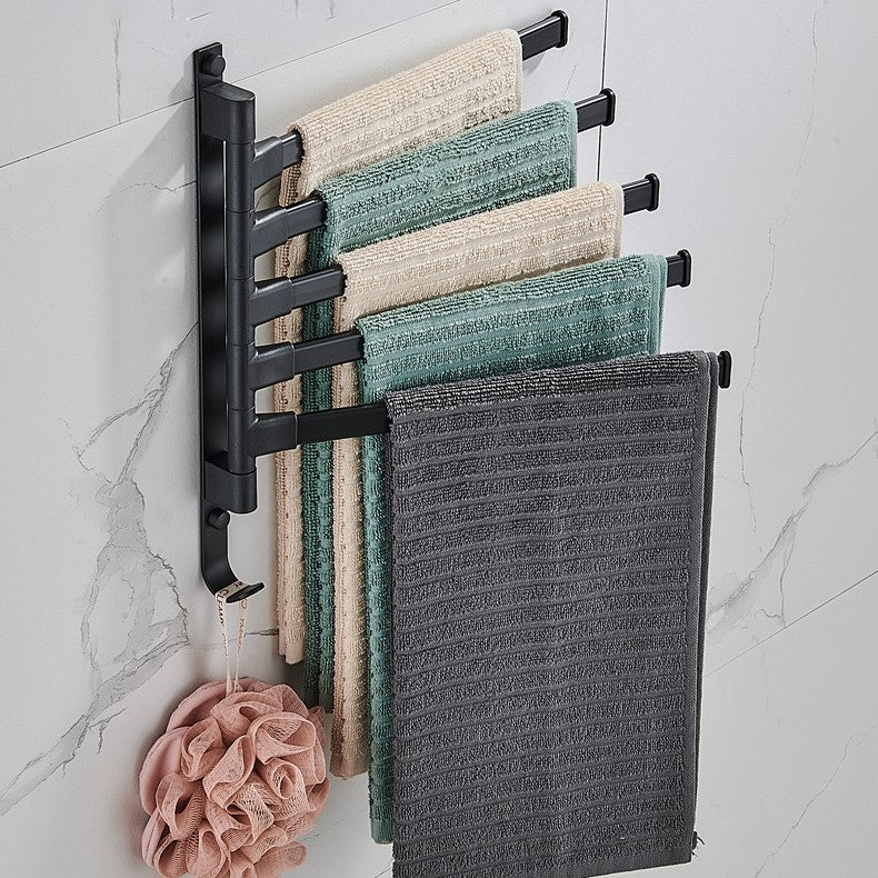 Maliben | Towelix 5-Arms Towel Rack – Modern And Practical In Black
