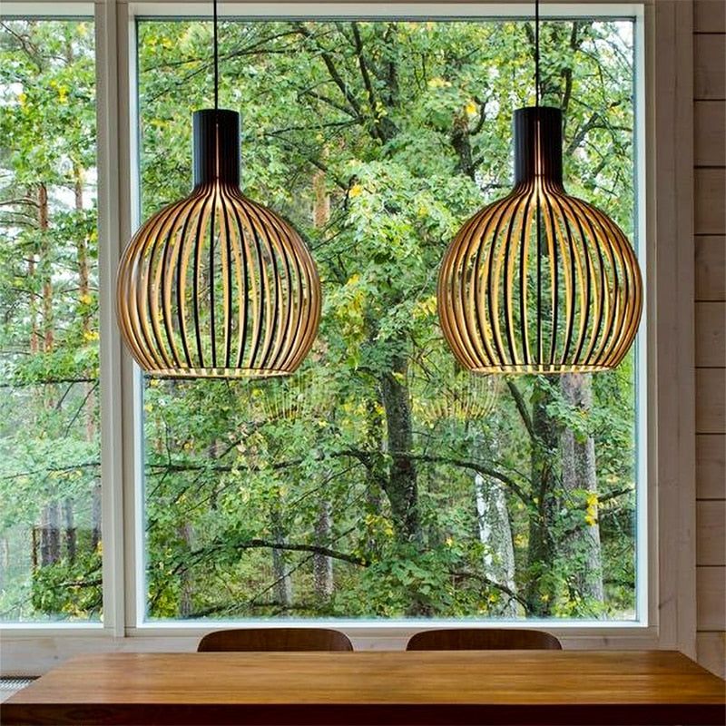 Maliben | Handmade Wooden Pendant Lamp - Rustikaura