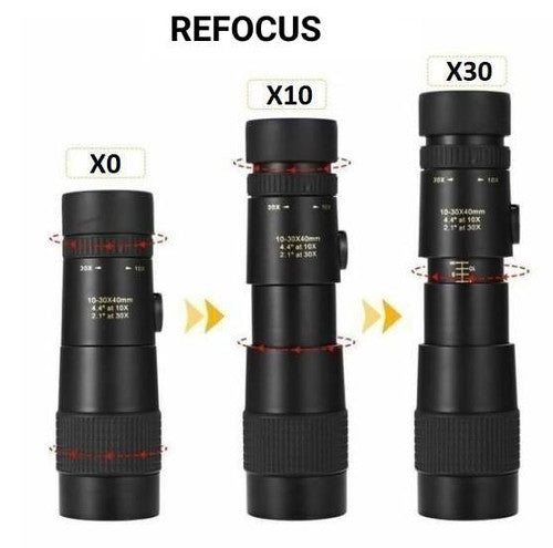 Maliben | High-Power Waterproof Monocular Telescope With 10x Magnification For Bird Watching, Hiking, And Outdoor Adventures