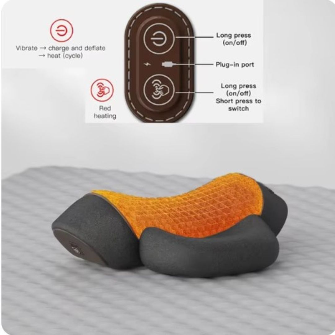 Maliben | Neckease Orthopedic Therapy Pillow – Memory Foam Neck & Spine Support For Pain Relief & Better Sleep