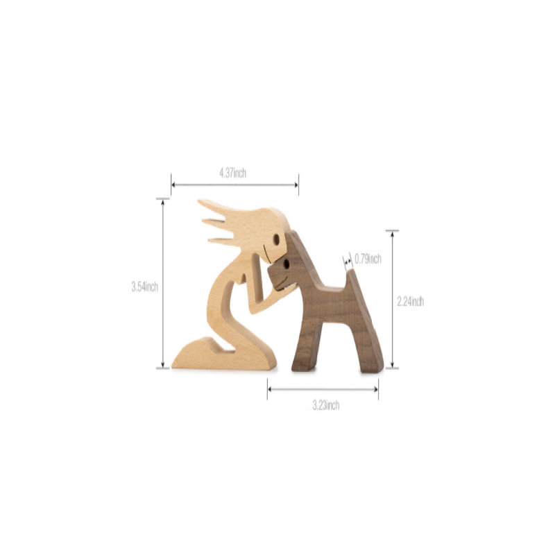 Maliben | Hugo Wooden Sculpture | Unique Handmade Figurine