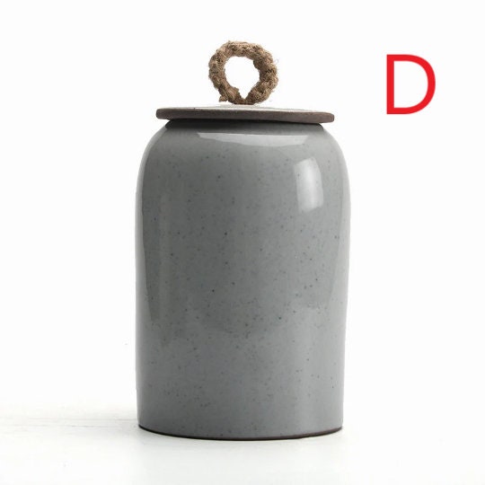 Maliben | Kitchen Vintage Storage Jar for Cookies and Sugar | Airtight Ceramic Pot Gong Fu